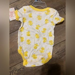 3-6 month onesie. Still new with tags.